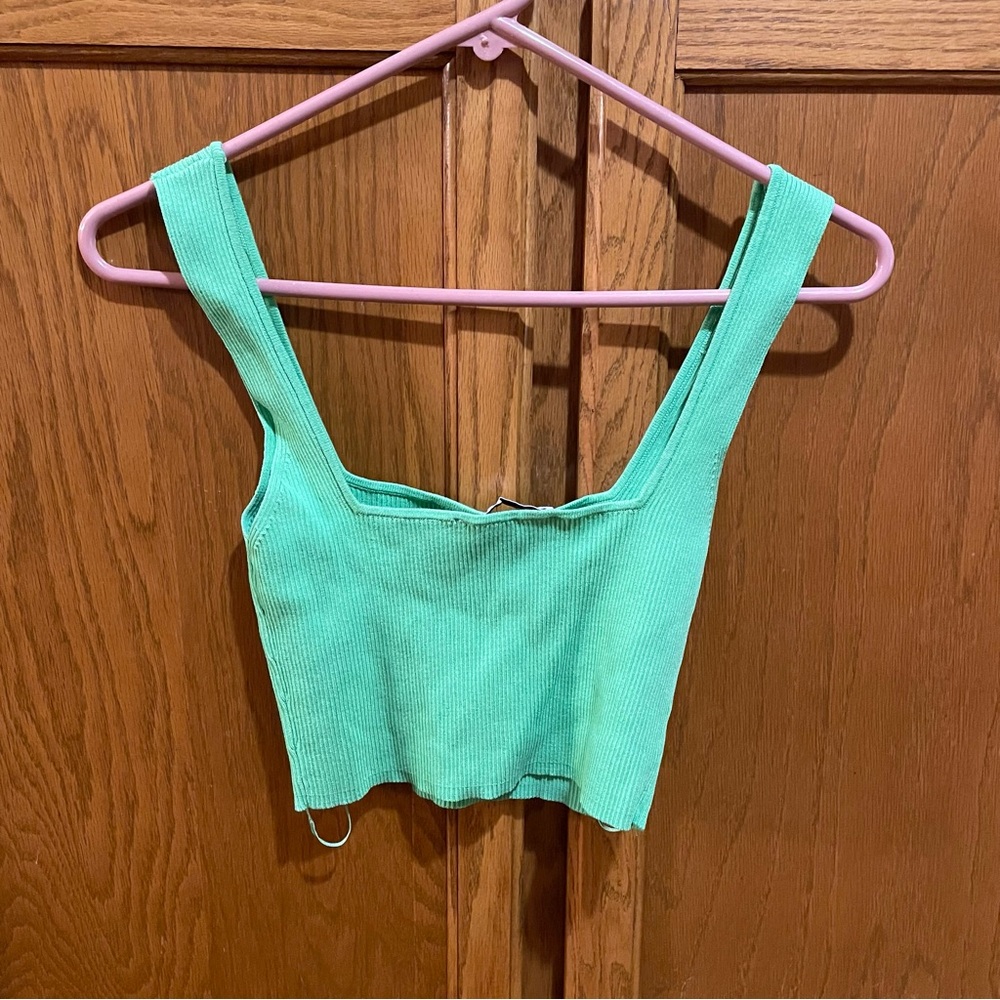 Zara Ribbed Tank Top-M - Picture 4 of 6